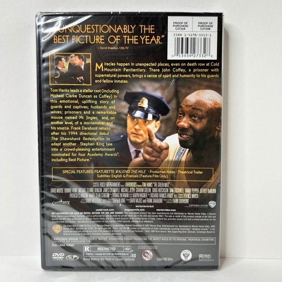 The‎ Green Mile (DVD) 1999 - Picture 2 of 2